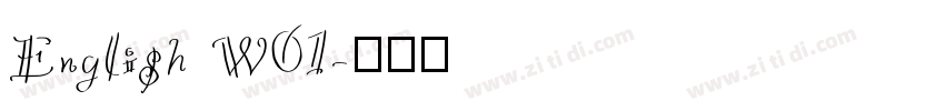 English W01字体转换